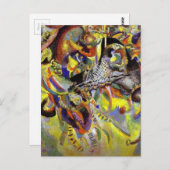Carte Postale Fugue peinture Abstraite par Kandinsky (Devant / Derrière)