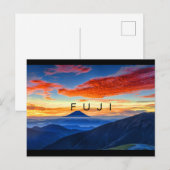 Carte Postale Fuji - Japon (Devant / Derrière)