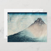 Carte Postale Fuji par temps clair' (Devant / Derrière)