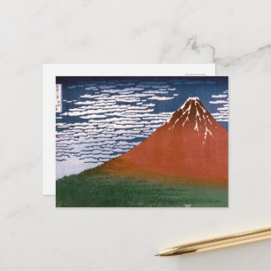 Carte Postale Fuji rouge, Aka Fujiyama Volcan Katsushika Hokusai
