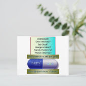 Carte Postale Fukitol, le travail craint, trop travaillé, pas de (Debout devant)