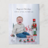 Carte Postale Full Bleed Minimal Photocard Simple Holiday  (Devant)