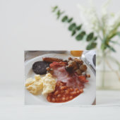 Carte Postale Full English breakfast (Debout devant)