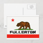 Carte Postale Fullerton, Ca — Produits (Devant / Derrière)