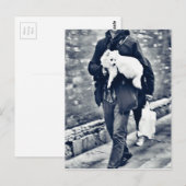 Carte Postale fullsizeoutput_c78 Poméranien noir et blanc (Devant / Derrière)