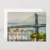 Carte Postale Fulton Ferry Landing, New York, USA (Devant / Derrière)