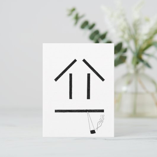 Carte Postale Fumé (Debout devant)