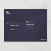 Carte Postale Fumé Plum Gris Chic Glam MERCI moderne (Dos)