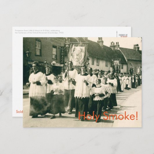 Carte Postale Fumée ! (Devant / Derrière)