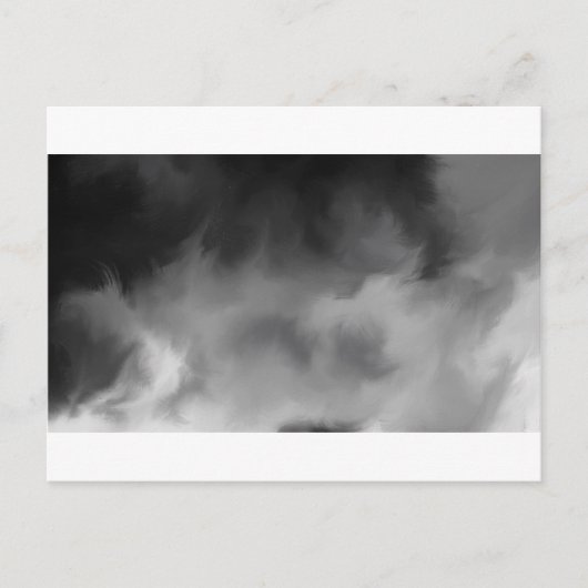 Carte Postale Fumée brumeuse grise. (Devant)