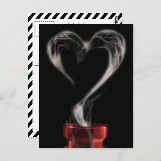 Carte Postale fumée de potion d'amour (Devant / Derrière)