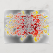 Carte Postale Fumée et flammes (Devant)