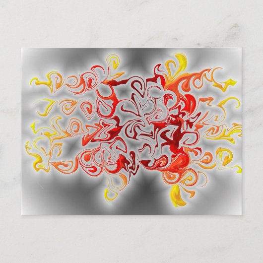 Carte Postale Fumée et flammes (Devant)