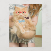 Carte Postale Fumer le chat (Devant)