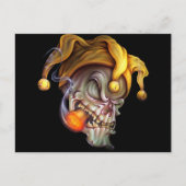 Carte Postale Fumer le crâne Jester (Devant)