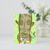 Carte Postale Fumer Tiki (Debout devant)