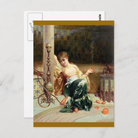 Carte Postale Fumeur de haschich - Emile Bernard (Devant / Derrière)