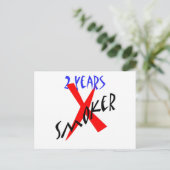 Carte Postale Fumeur X rouge de 2 ans (Debout devant)