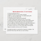 Carte Postale Fumeurs 12 étapes (Devant / Derrière)