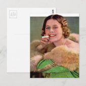 Carte Postale fumeuse des années 1930 (Devant / Derrière)