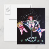 Carte Postale Fun Chubby Martini Divas Post Cards (Devant / Derrière)