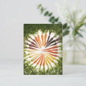 Carte Postale Fun Colorful Carrots (Debout devant)