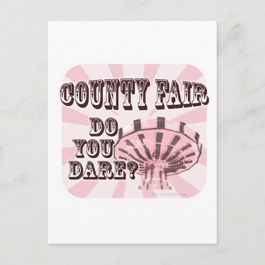 Carte Postale Fun County Fair Slogan (Devant)