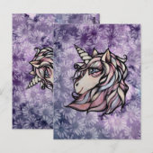 Carte Postale Fun cute unicorn art unicorns design (Devant / Derrière)