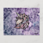 Carte Postale Fun cute unicorn art unicorns design (Dos)