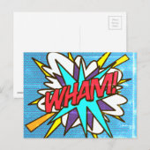 Carte Postale Fun Drôle Rétro Bande Dessinée Pop Art (Devant / Derrière)