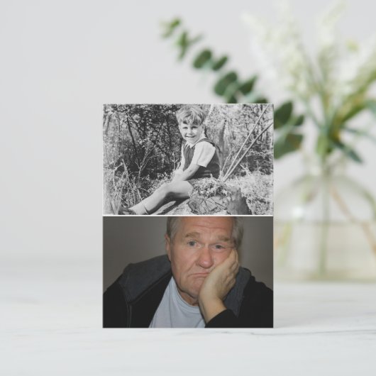 Carte Postale Fun Facts décoration fête d'anniversaire ballons é (Debout devant)