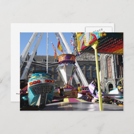 Carte Postale Fun fair à Amsterdam (Devant / Derrière)