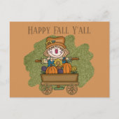 Carte Postale fun Fall Seasonal scarrow ajouter du texte (Devant)