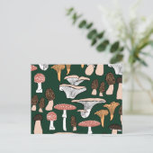 Carte Postale Fun Fungi Motif de champignons (Debout devant)