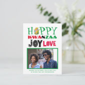 Carte Postale Fun Happy Kwanzaa LOVE JOY (Debout devant)
