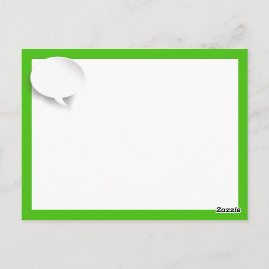 Carte postale Fun HELLO (Dos)