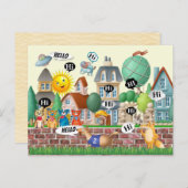 Carte postale Fun HELLO (Devant / Derrière)