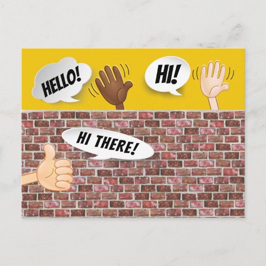 Carte Postale FUN Hello Postcard (Devant)