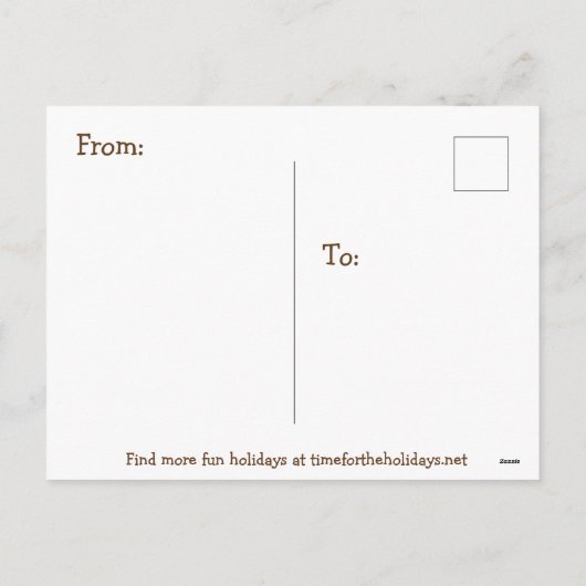 Carte postale Fun Holiday (Dos)