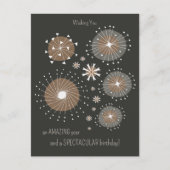 Carte Postale Fun inventif feu d'artifice dessiné à la main CC11 (Devant)
