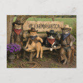 Carte postale Fun Karma et chats ! (Devant)