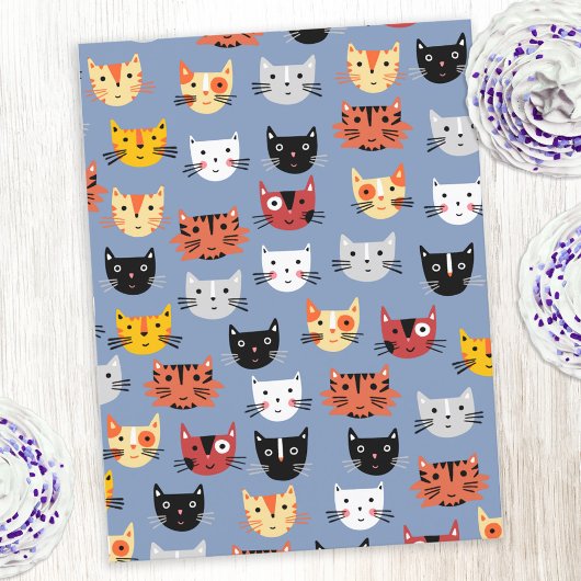 Carte Postale Fun Kitty Cat Motif