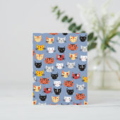 Carte Postale Fun Kitty Cat Motif (Debout devant)