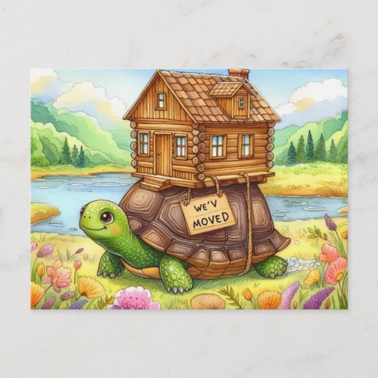 Carte postale Fun New Address (Devant)