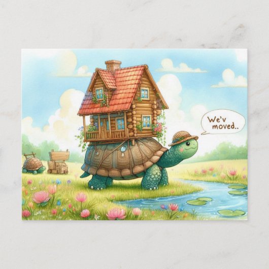 Carte postale Fun New Address (Devant)