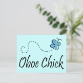 Carte postale Fun Oboe Chick Music (Debout devant)