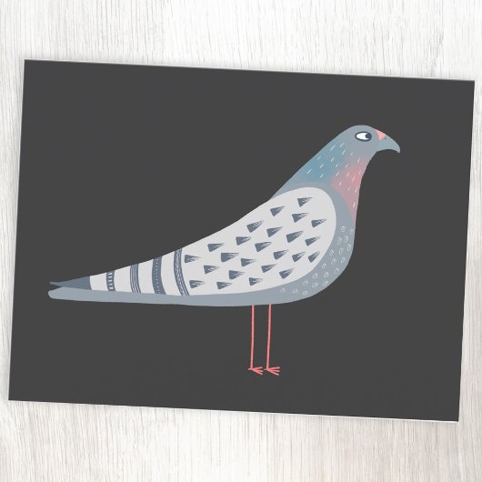 Carte Postale Fun Pigeon Bird