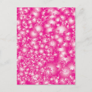 Carte Postale Fun PINK Abstrait Encre Super motif