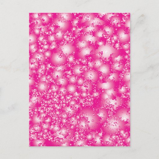 Carte Postale Fun PINK Abstrait Encre Super motif (Devant)