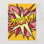 Carte Postale Fun Retro Comic Book Pop Art ZOOM (Devant)